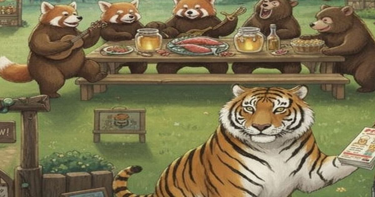 トラがビラ配ってる風景