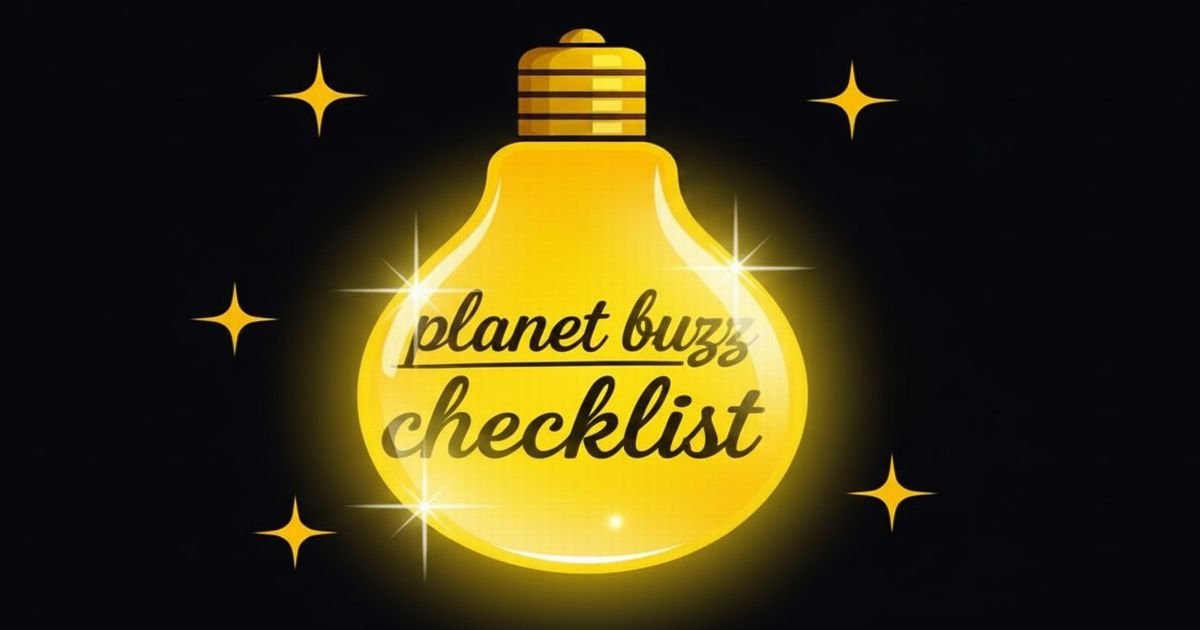 Planet Buzz Checklistの電球ロゴ画像