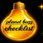Planet Buzz Checklist のロゴ画像（光る電球デザイン）