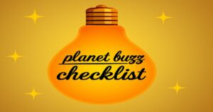 planet buzz checklistカテゴリの共通画像。電球型デザインのロゴでトレンド情報を象徴したアイキャッチ